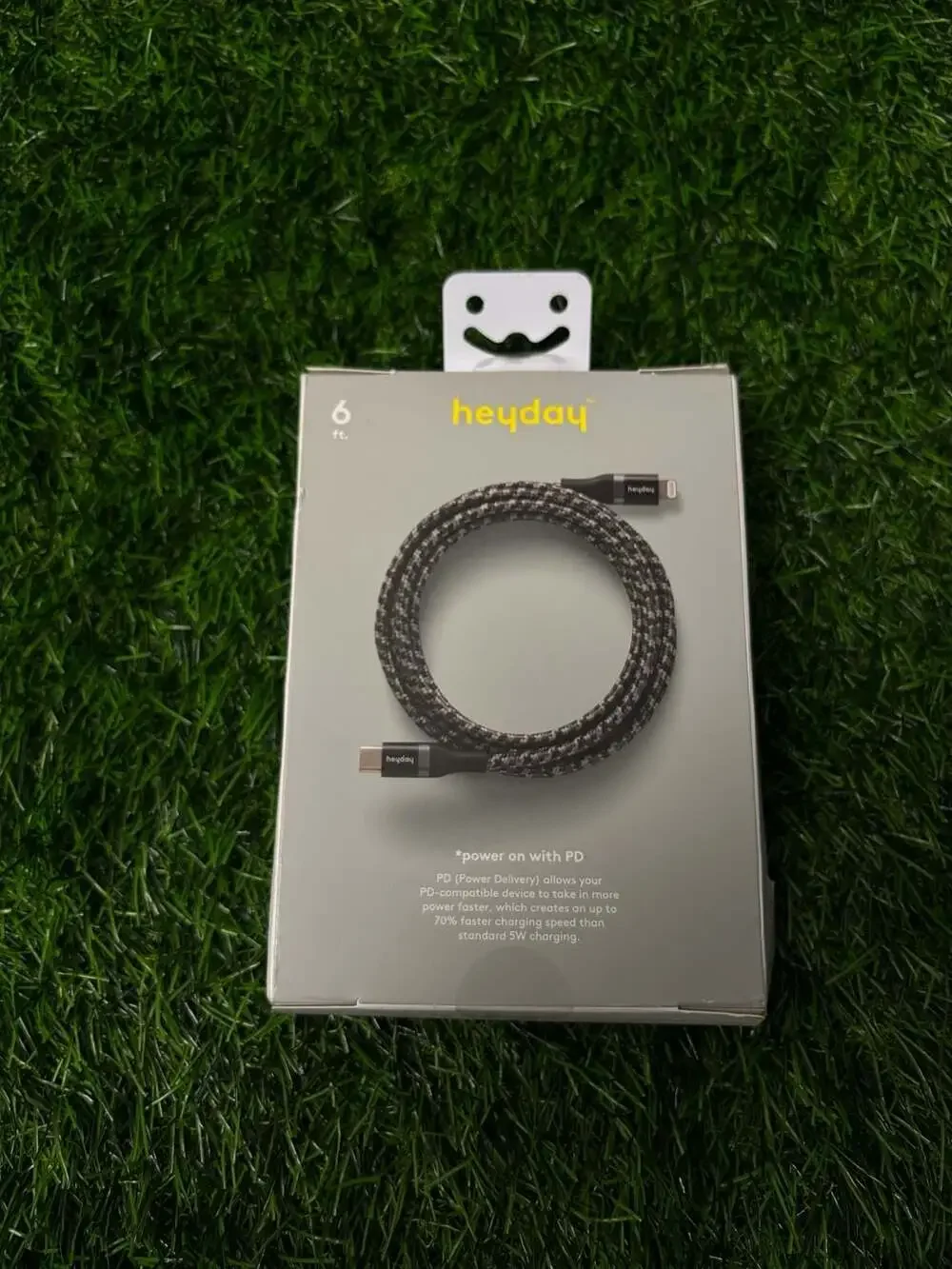 4' Lightning to USB-C Braided Cable - heyday™ Black: Male-to-Male Connector : ,